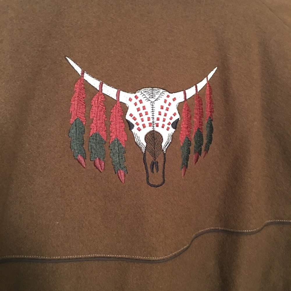 Brown wool bomber jacket